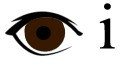 eye and letter i